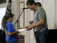 Grading certificates were presented